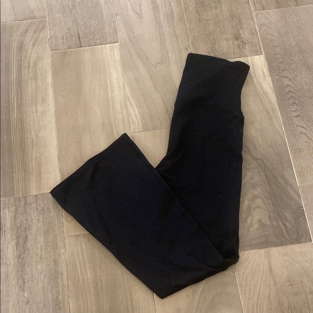 Abercrombie Kids High-waisted Flared Black Yoga Pants, Sz 11/12